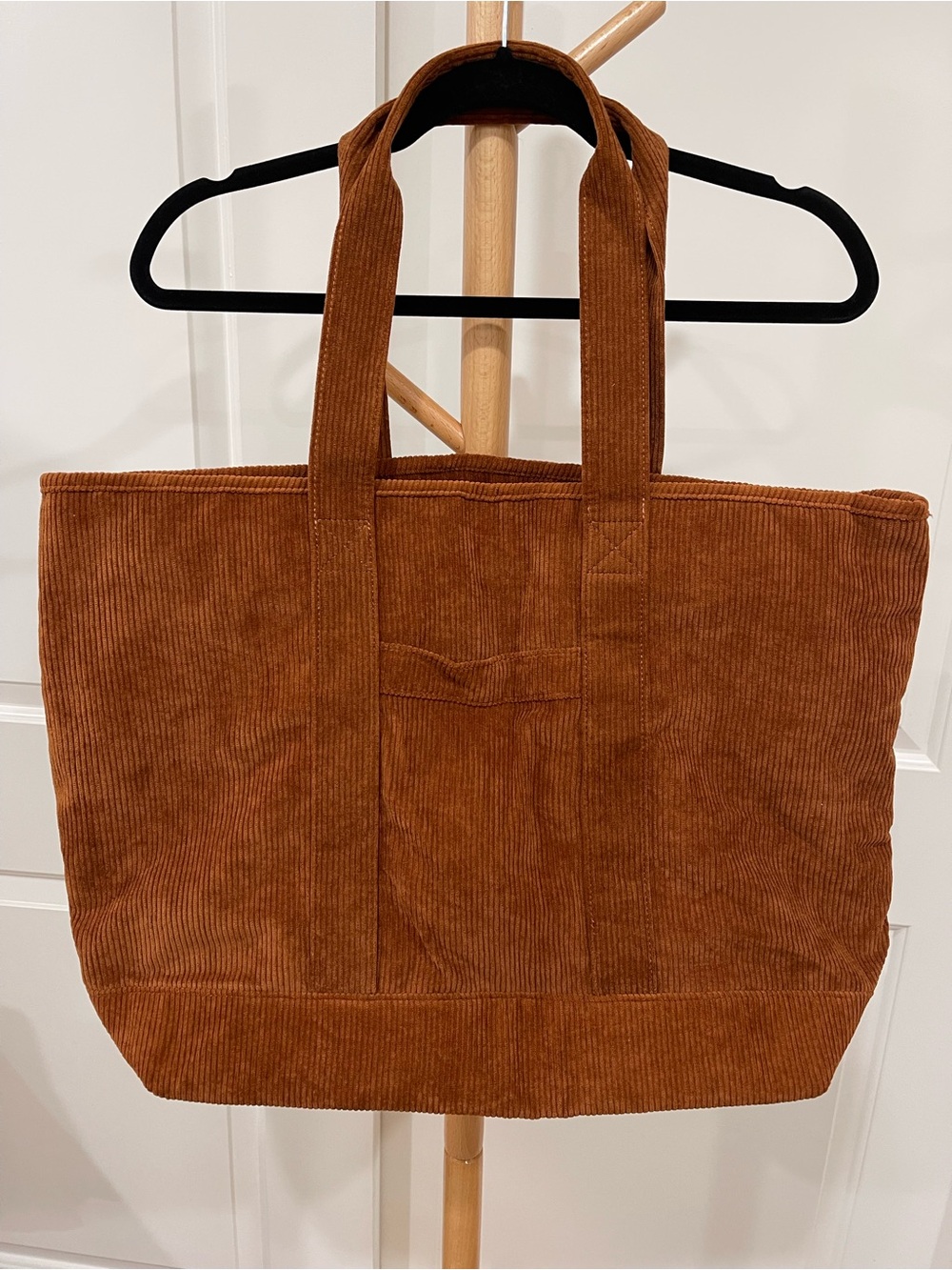 Old Navy Rich Brown Corduroy Tote Large